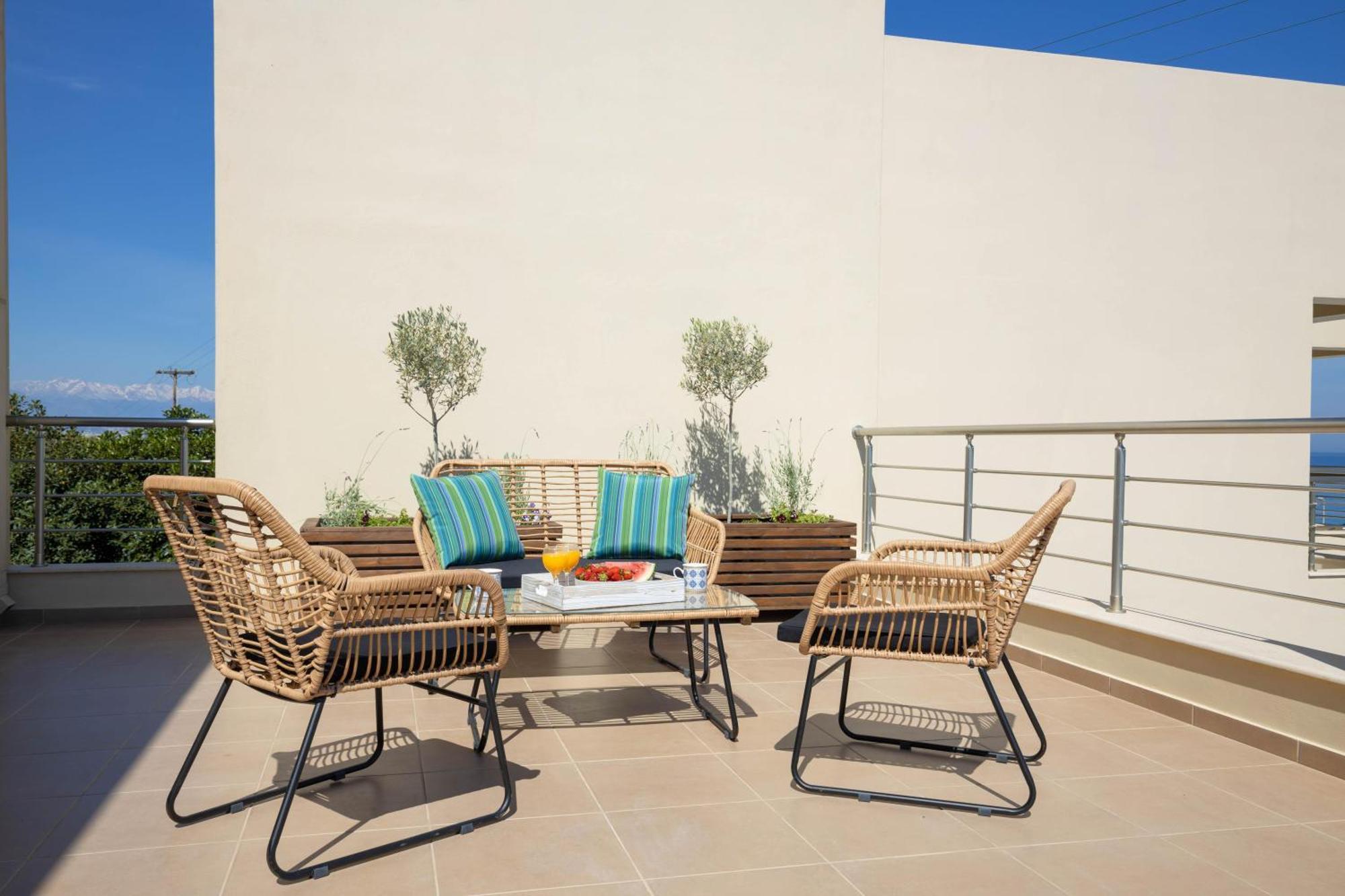 "Peach" - Sea View Maisonette By Sky Hill Resorts Pangalochori Exterior foto